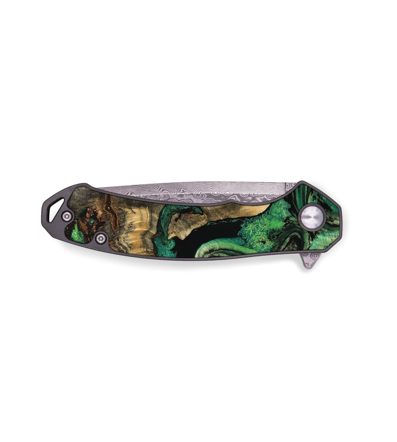 EDC Wood Pocket Knife - Freda (Green, 794561)