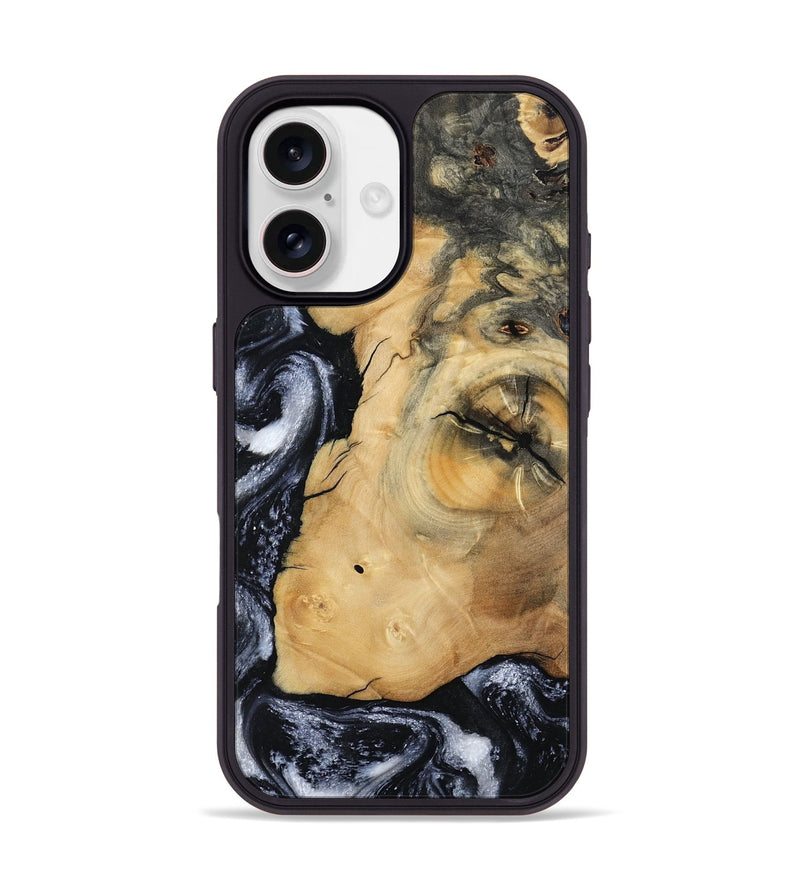 iPhone 17 Wood Phone Case - Derick (Black & White, 794568)