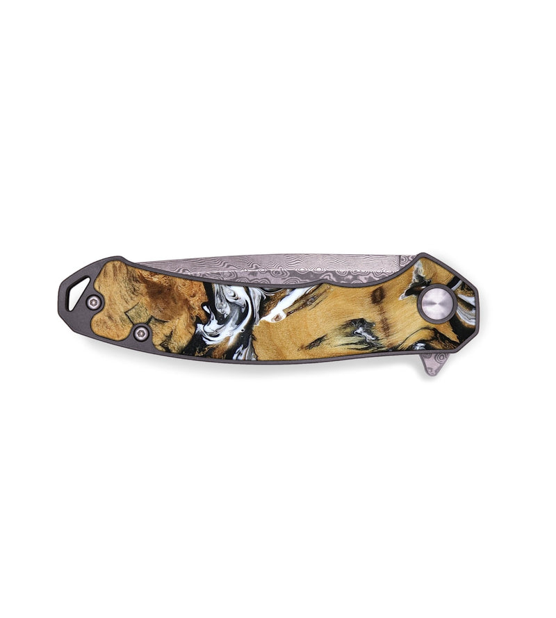 EDC Wood Pocket Knife - Kaiser (Black & White, 794572)