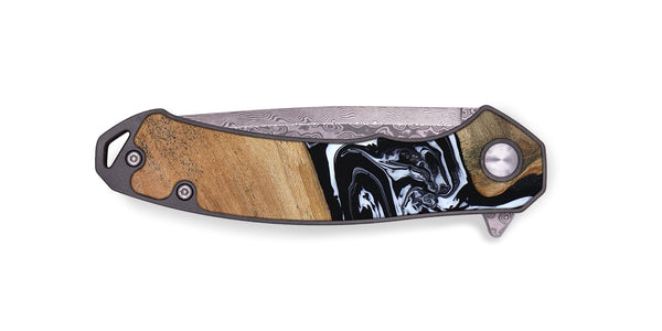 EDC Wood Pocket Knife - Astrid (Black & White, 794575)