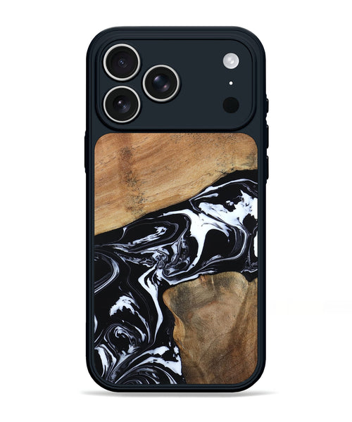 iPhone 17 Pro Max Wood Phone Case - Astrid (Black & White, 794575)