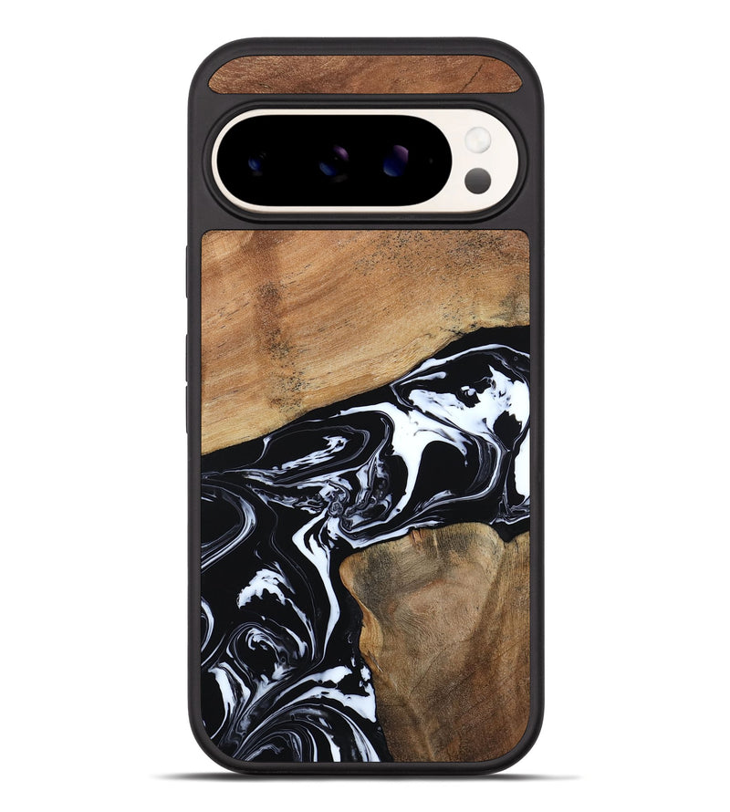 Pixel 10 Pro XL Wood Phone Case - Astrid (Black & White, 794575)