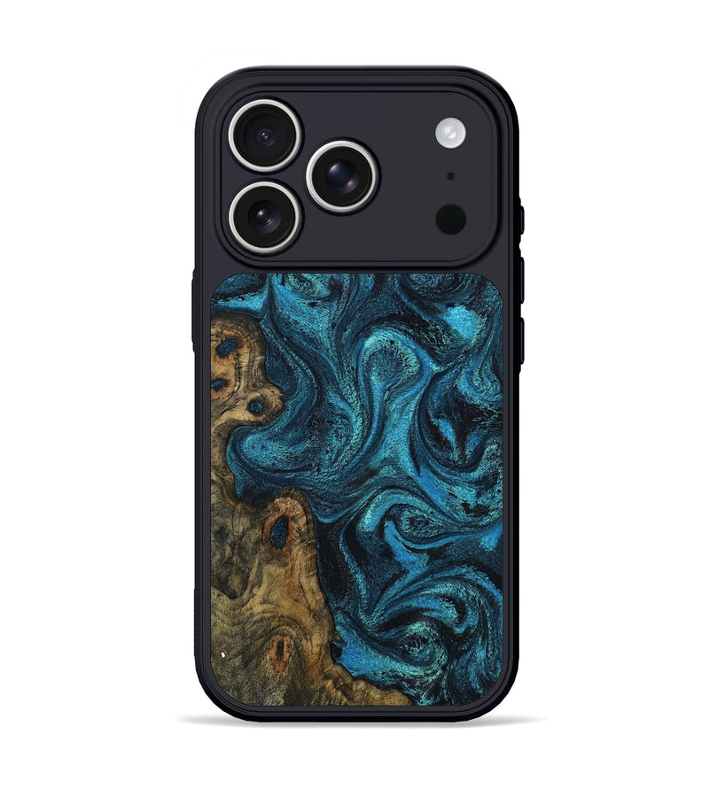 iPhone 17 Pro Wood Phone Case - Doc (Blue, 794583)