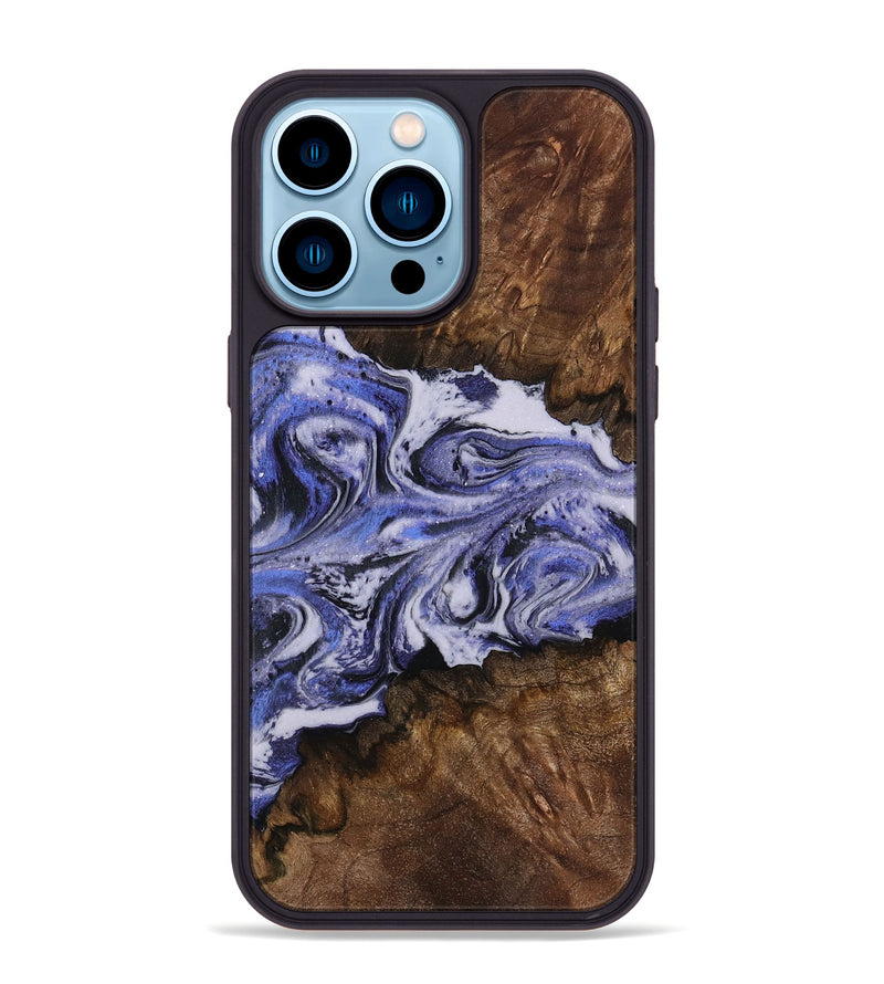 iPhone 14 Pro Max Wood Phone Case - Jacob (Purple, 794588)