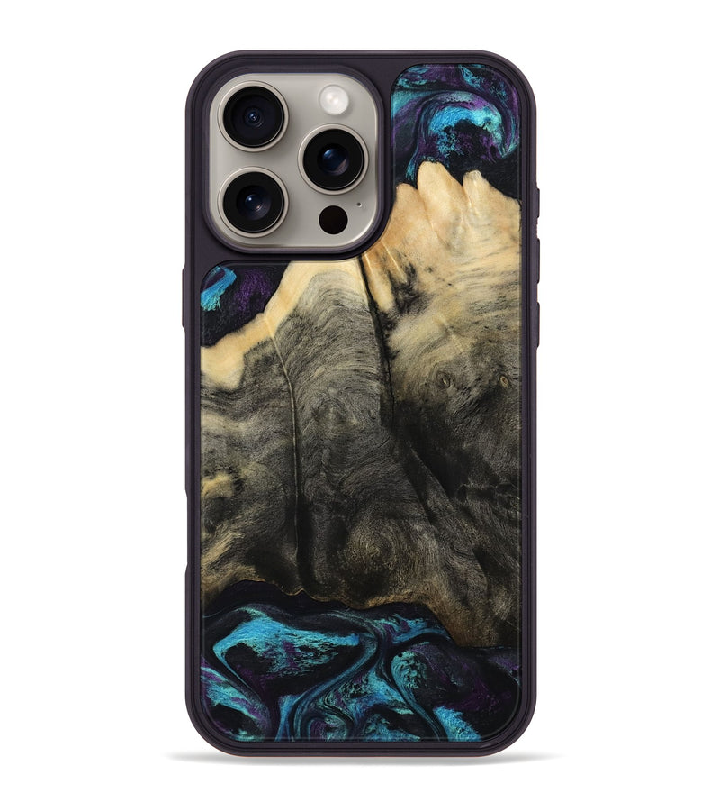 iPhone 16 Pro Max Wood Phone Case - Rosanna (Purple, 794618)