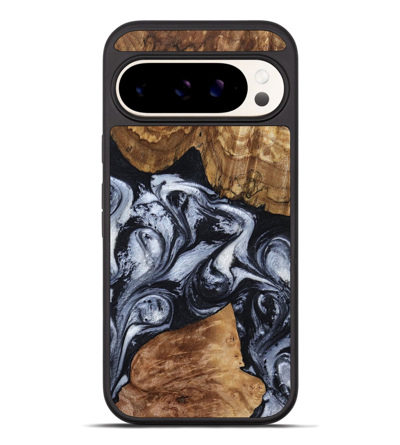 Pixel 10 Pro XL Wood Phone Case - Cora (Black & White, 794630)