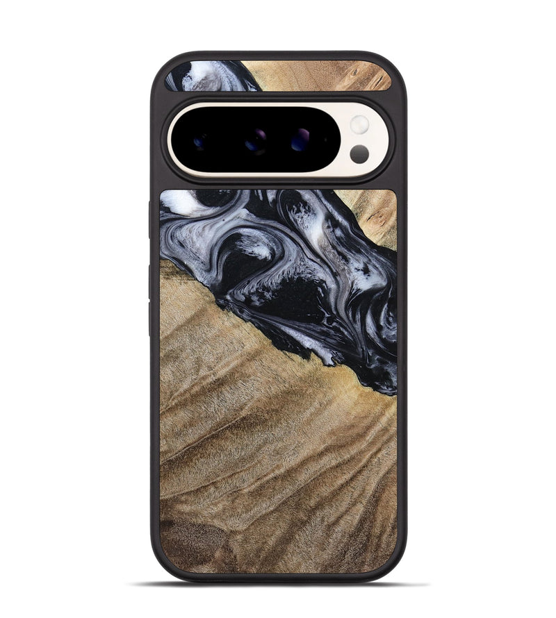 Pixel 9 Pro Wood Phone Case - Rita (Black & White, 794632)