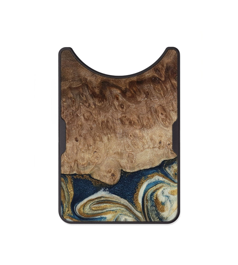 Alloy Wood Wallet - Will (Teal & Gold, 794663)
