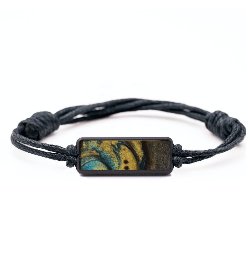 Classic Wood Bracelet - Demetrius (Teal & Gold, 794686)