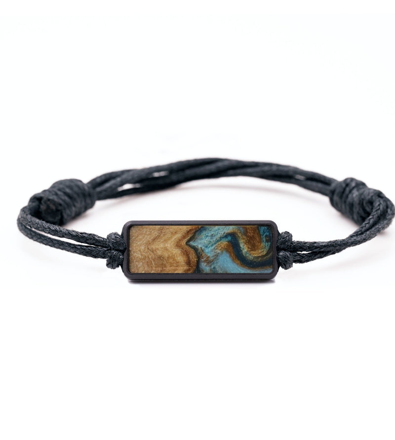 Classic Wood Bracelet - Laurie (Teal & Gold, 794697)