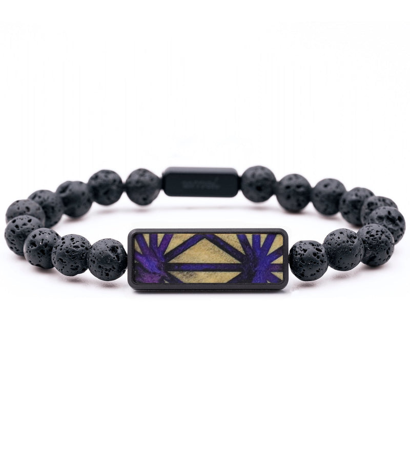 Lava Bead Wood Bracelet - Shayla (Pattern, 794728)