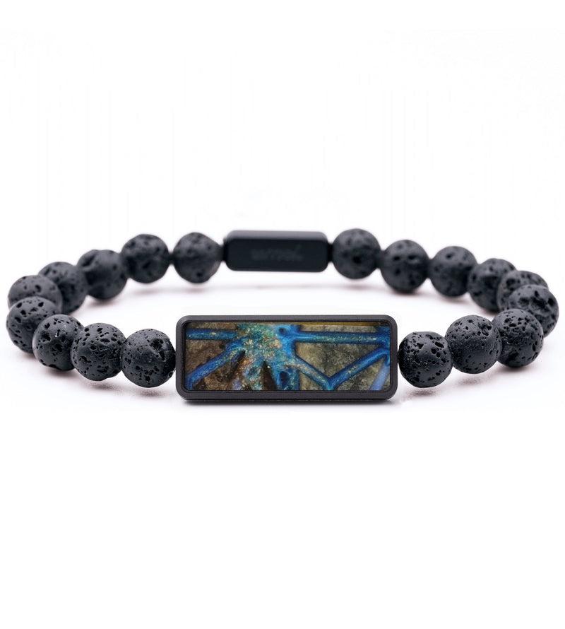 Lava Bead Wood Bracelet - Jacquelyn (Pattern, 794729)
