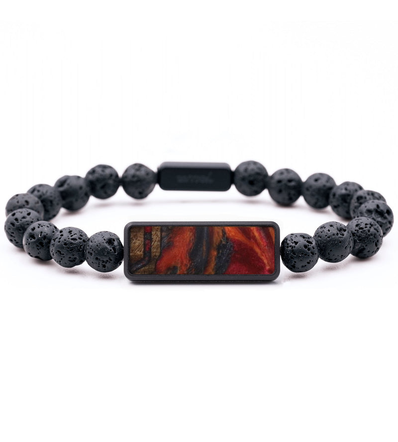 Lava Bead ResinArt Bracelet - Marlon (Red, 794750)