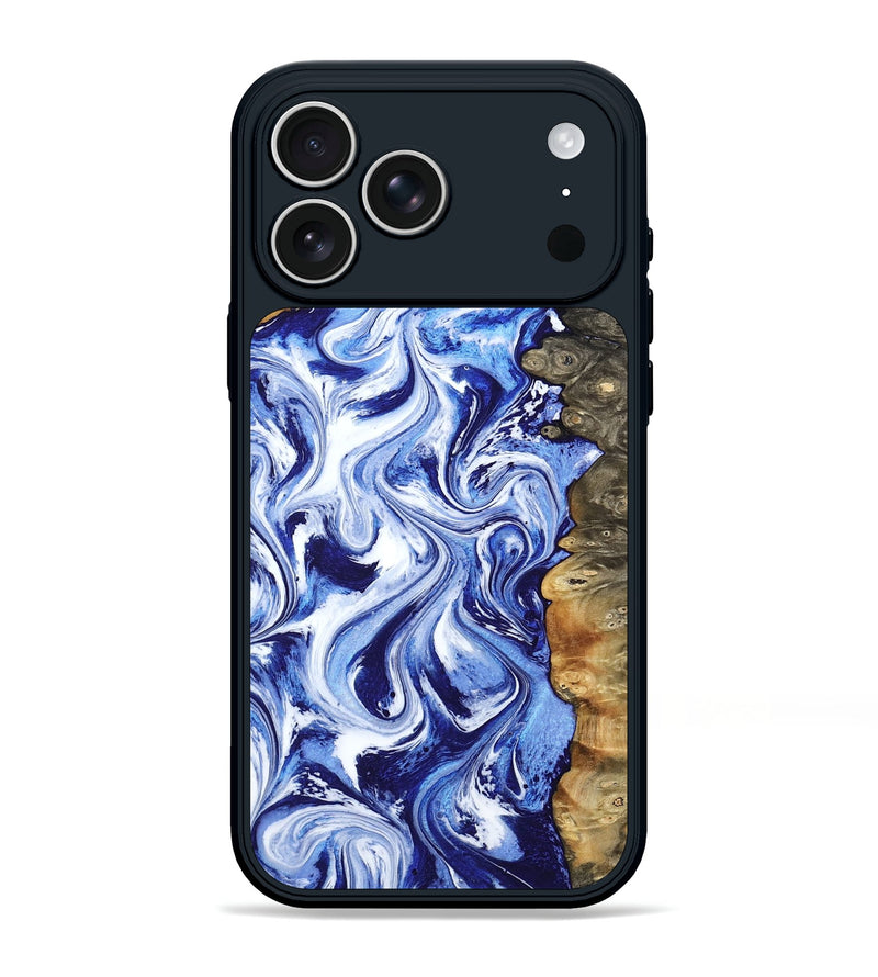 iPhone 17 Pro Max Wood Phone Case - Britny (Blue, 794753)