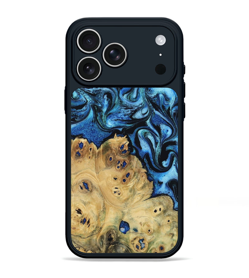 iPhone 17 Pro Max Wood Phone Case - Kristen (Blue, 794756)
