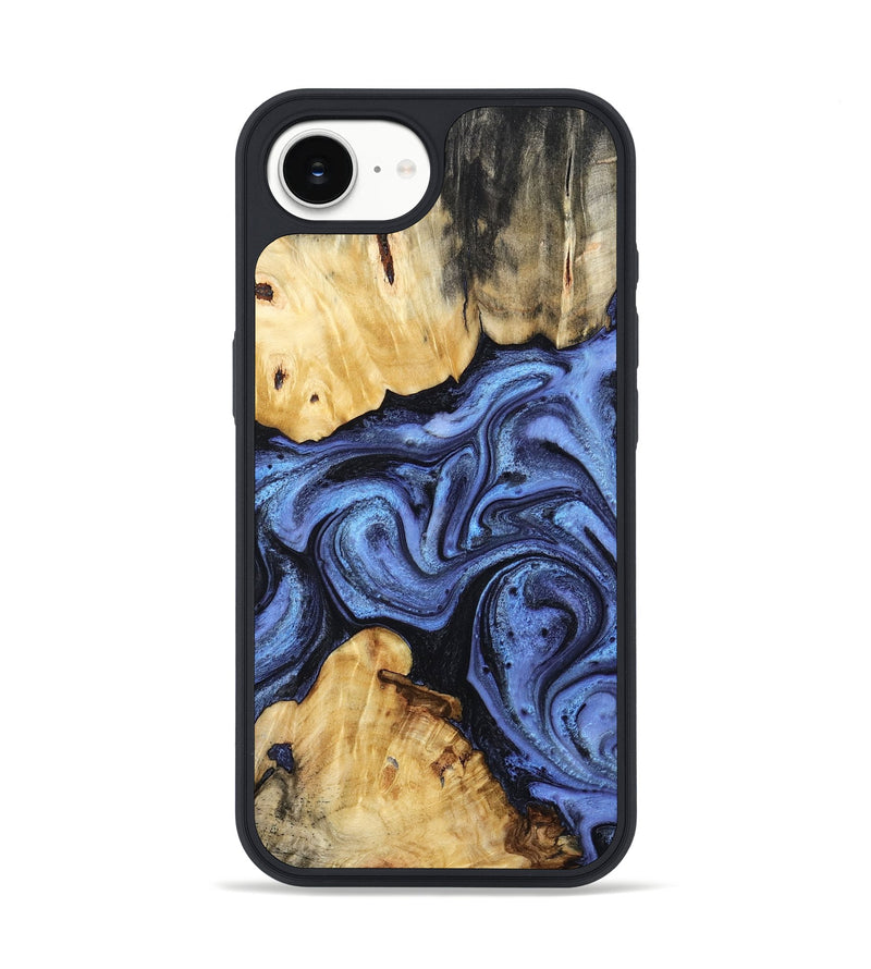 iPhone 16e Wood Phone Case - Justina (Blue, 794762)
