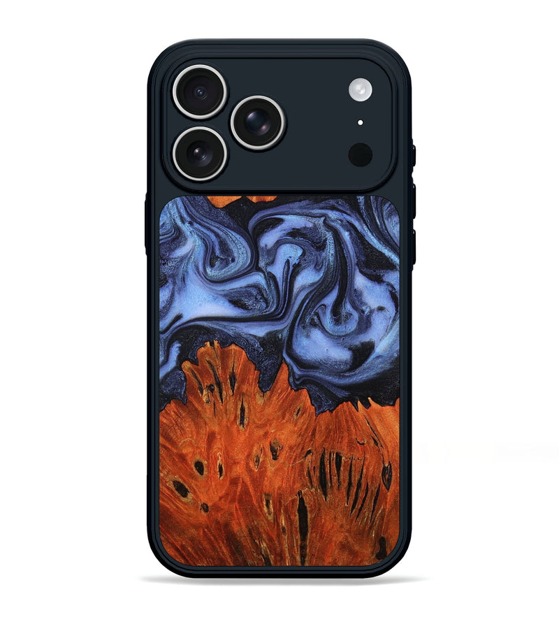 iPhone 17 Pro Max Wood Phone Case - Spring (Blue, 794764)
