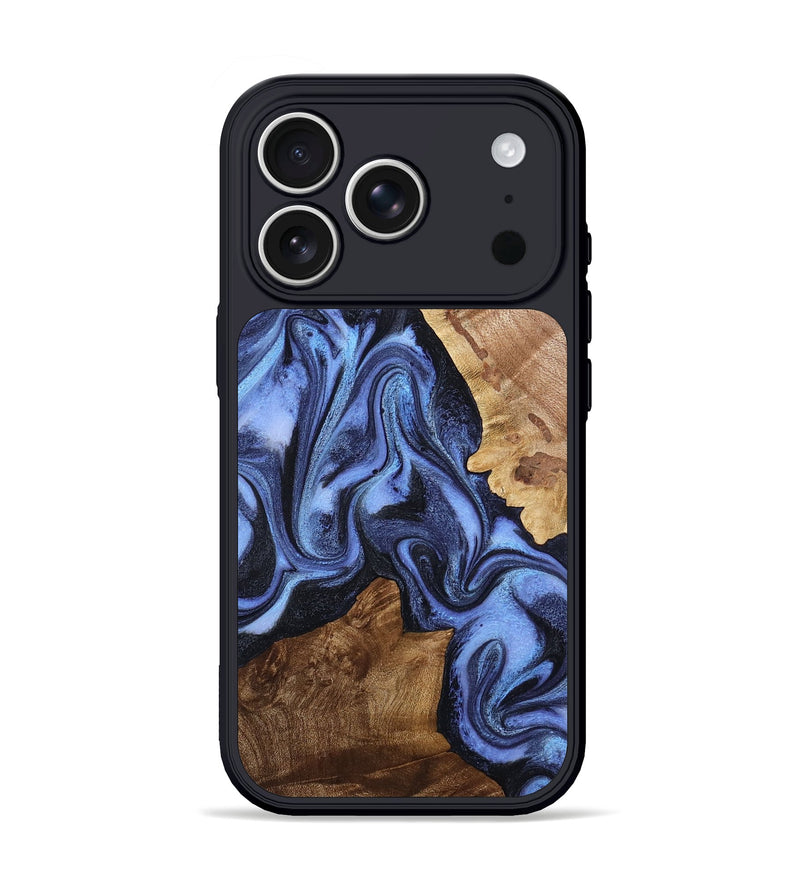 iPhone 17 Pro Wood Phone Case - Jacklyn (Blue, 794765)
