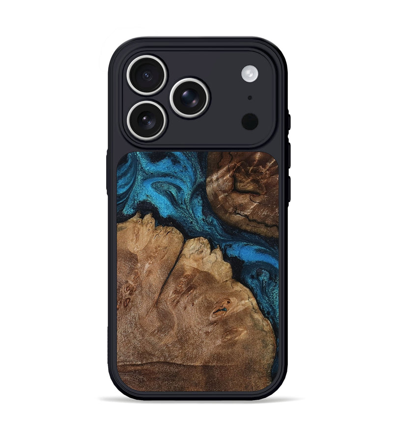 iPhone 17 Pro Wood Phone Case - Matie (Blue, 794769)