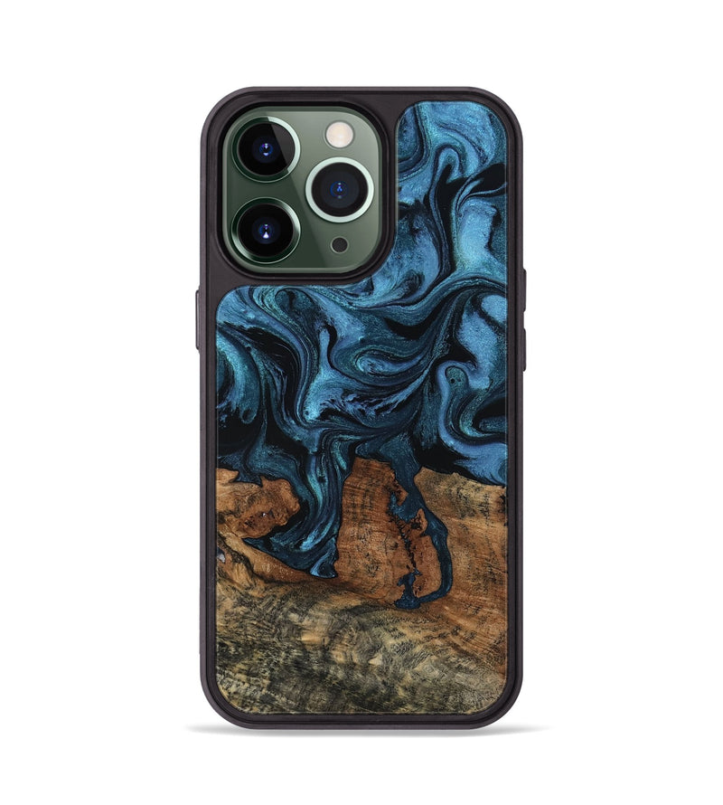 iPhone 13 Pro Wood Phone Case - Yasmin (Blue, 794773)