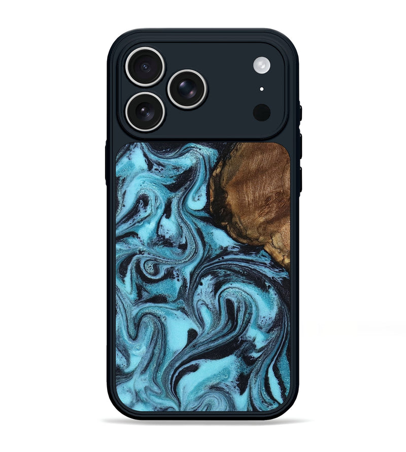 iPhone 17 Pro Max Wood Phone Case - Marva (Blue, 794775)