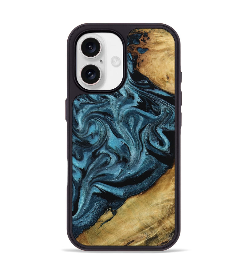 iPhone 17 Wood Phone Case - Jamaal (Blue, 794778)