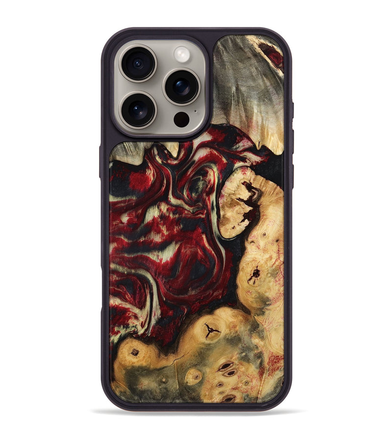 iPhone 16 Pro Max Wood Phone Case - Reina (Red, 794785)
