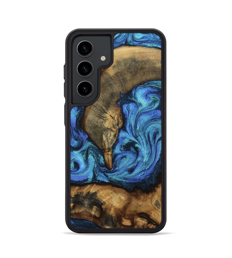 Galaxy S24 Wood Phone Case - Holly (Blue, 794789)