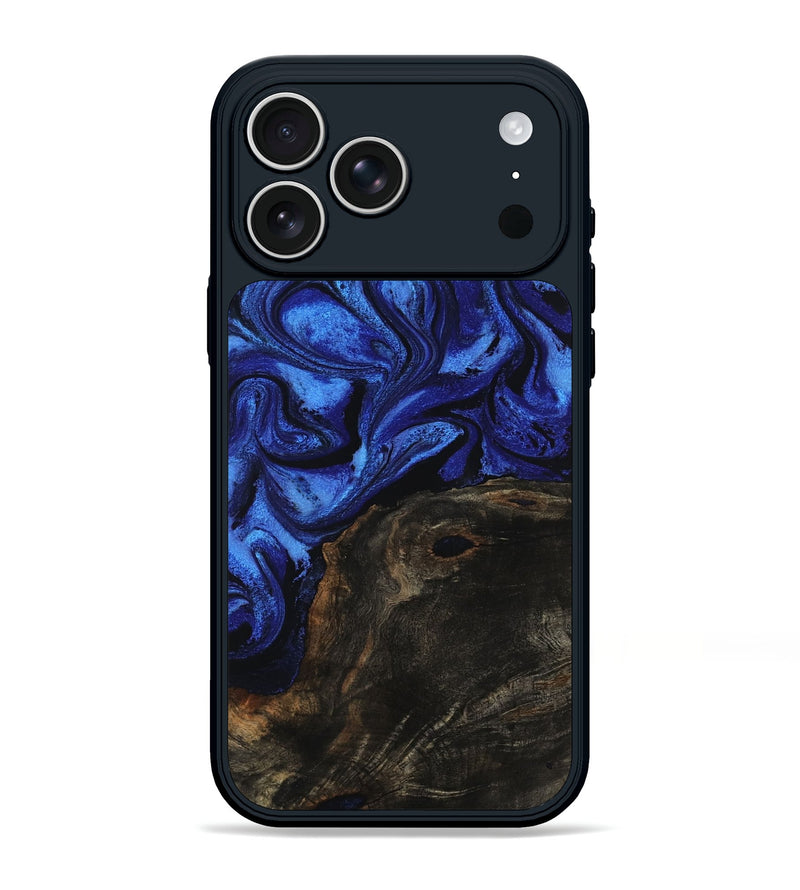 iPhone 17 Pro Max Wood Phone Case - Renee (Blue, 794791)