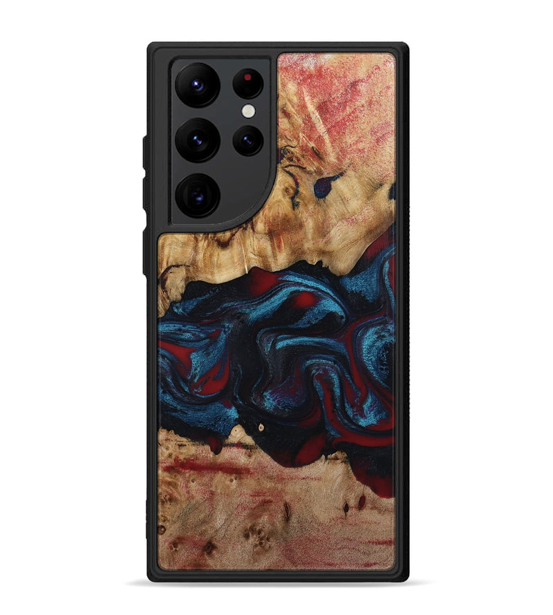Galaxy S22 Ultra Wood Phone Case - Delma (Red, 794793)