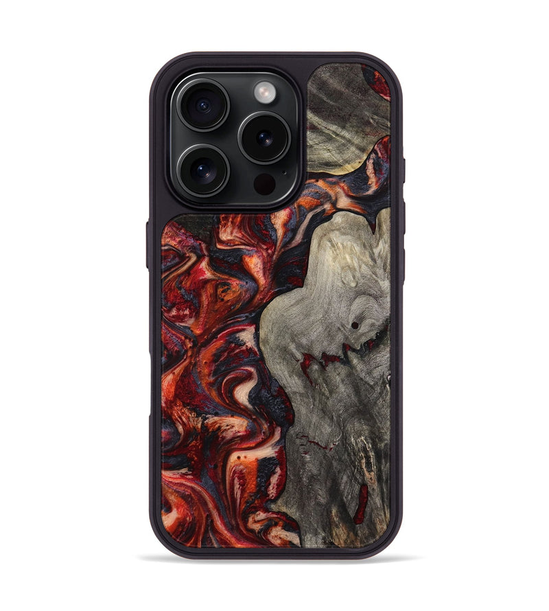 iPhone 16 Pro Wood Phone Case - Pennie (Red, 794794)