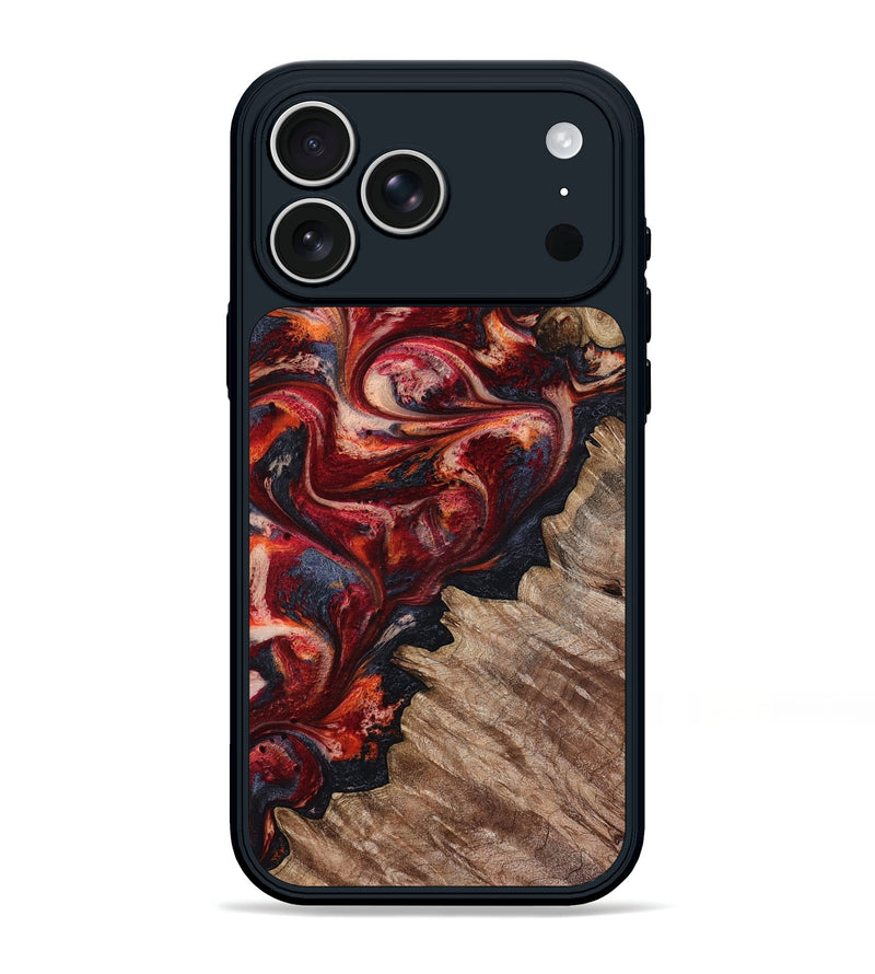 iPhone 17 Pro Max Wood Phone Case - Green (Red, 794795)