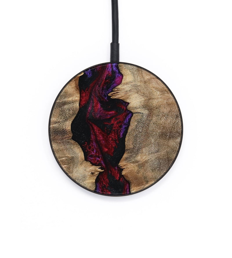Circle Wood Wireless Charger - Sheryl (Red, 794798)