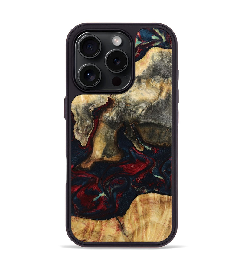 iPhone 16 Pro Wood Phone Case - Angus (Red, 794800)