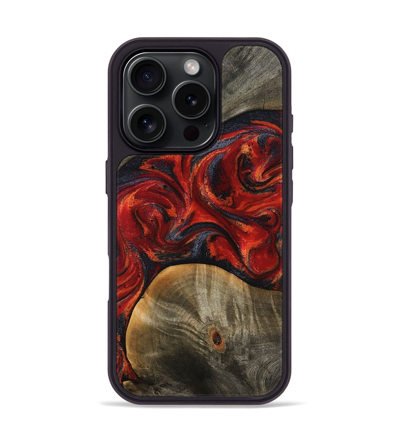 iPhone 16 Pro Wood Phone Case - Shawna (Red, 794809)