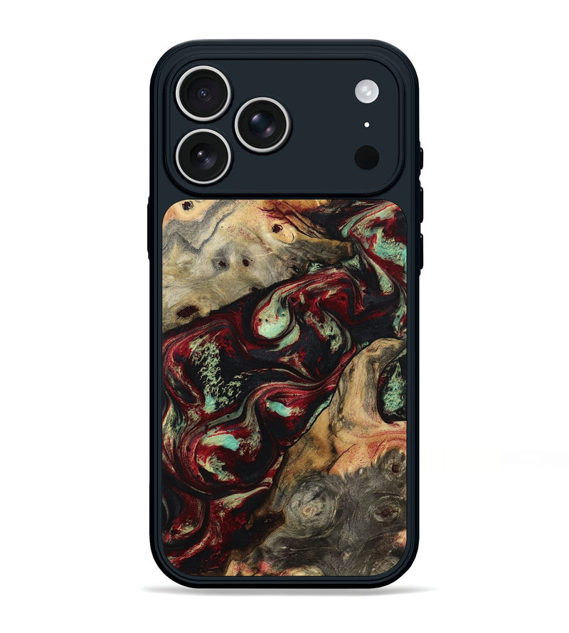 iPhone 17 Pro Max Wood Phone Case - Danette (Red, 794812)