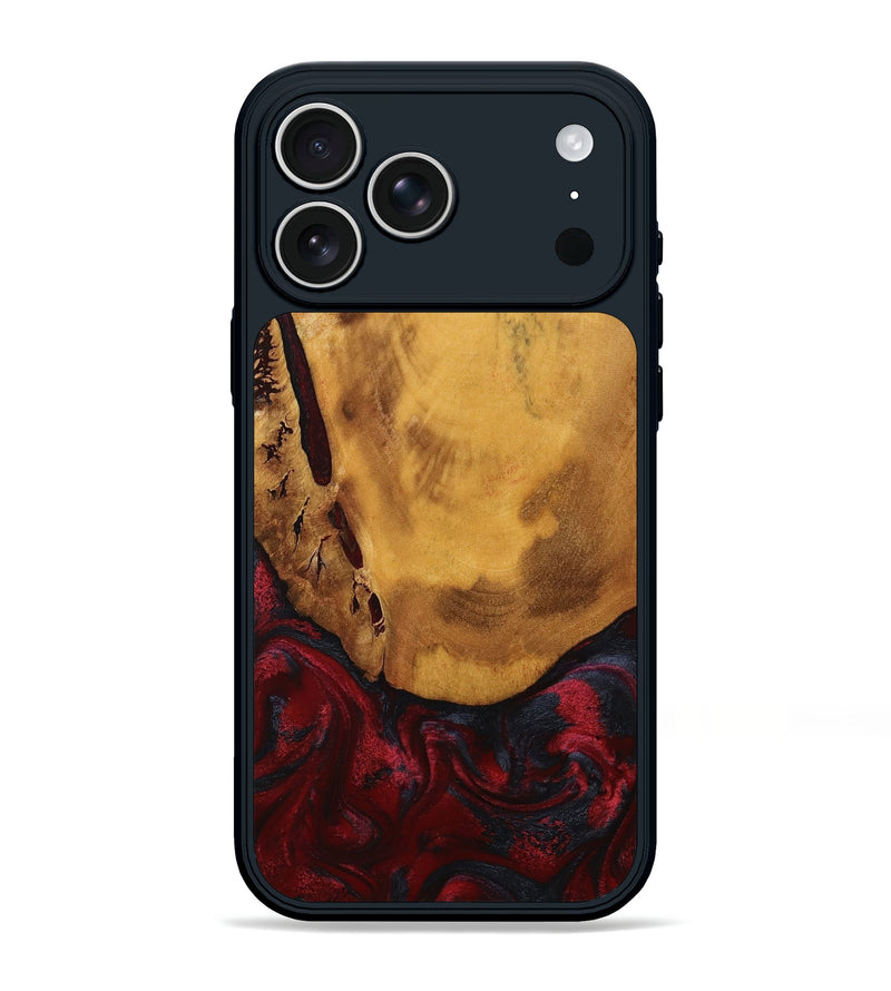 iPhone 17 Pro Max Wood Phone Case - Steven (Red, 794820)