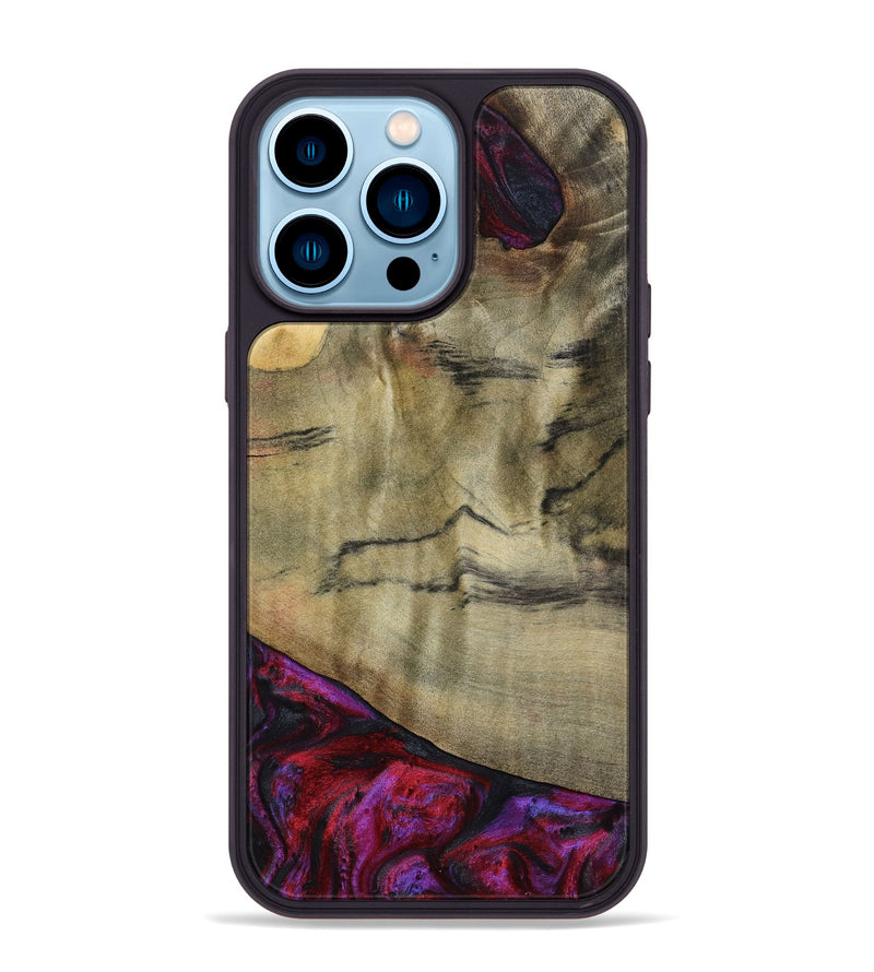 iPhone 14 Pro Max Wood Phone Case - Alora (Purple, 794821)