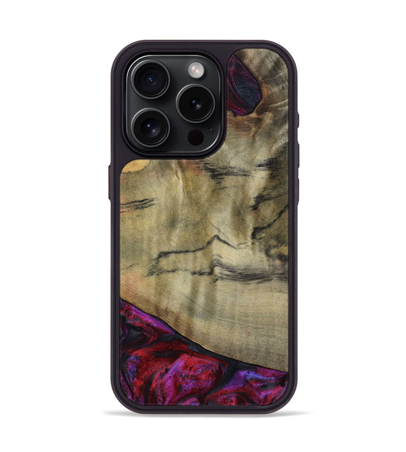 iPhone 15 Pro Wood Phone Case - Alora (Purple, 794821)