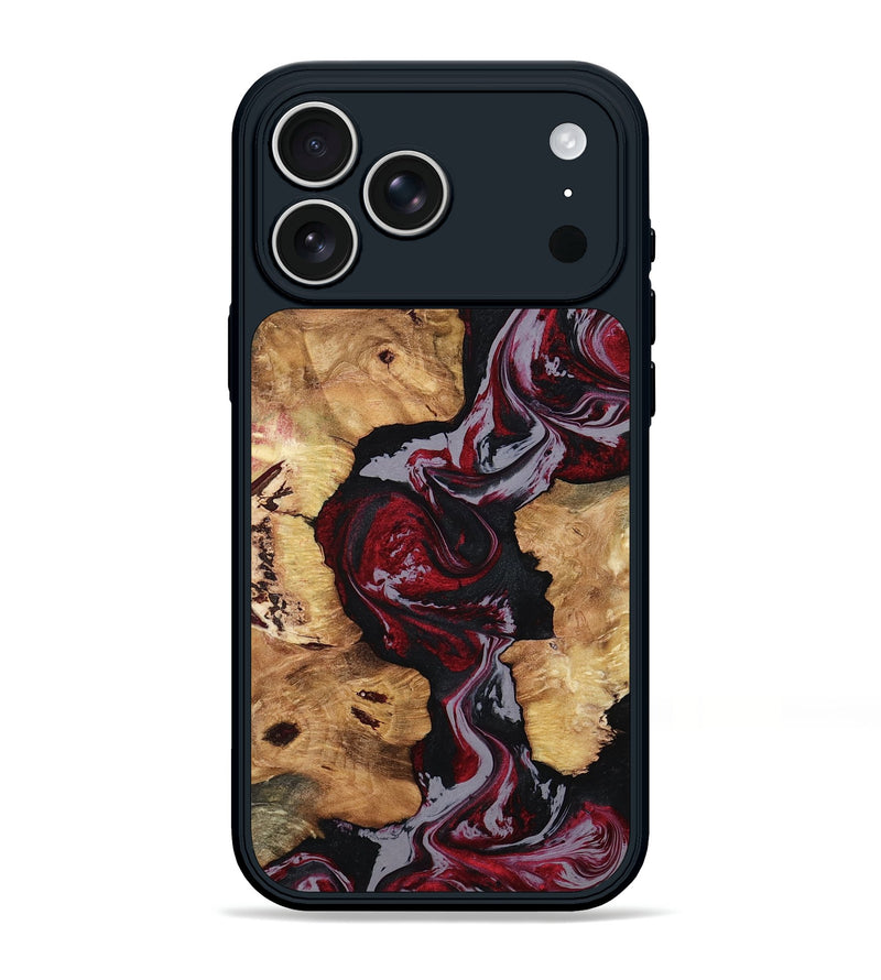 iPhone 17 Pro Max Wood Phone Case - Dion (Red, 794829)