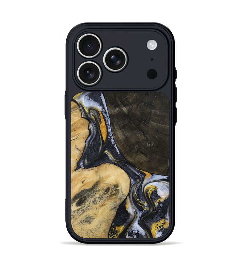 iPhone 17 Pro Wood Phone Case - Boone (Black & White, 794932)