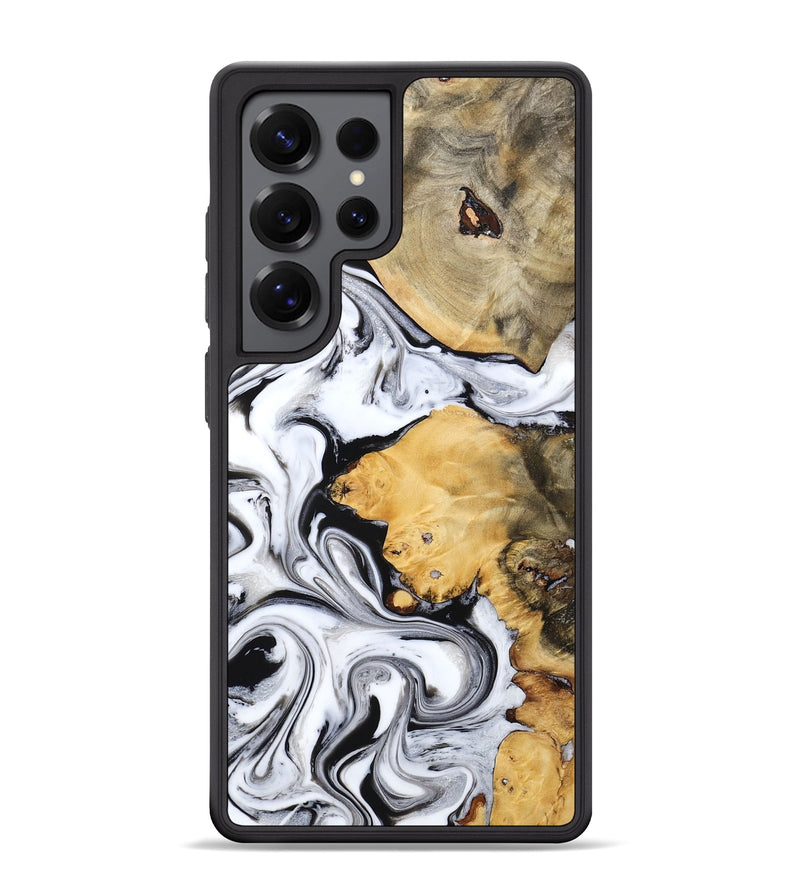 Galaxy S25 Ultra Wood Phone Case - Devan (Black & White, 794937)
