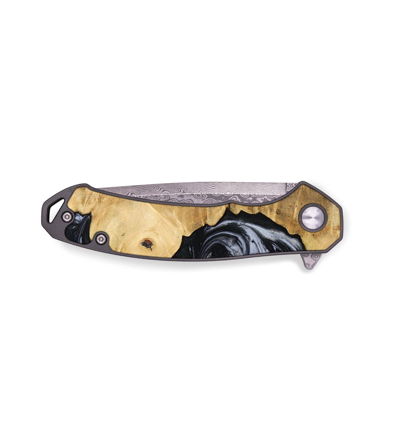 EDC Wood Pocket Knife - Yara (Black & White, 794939)