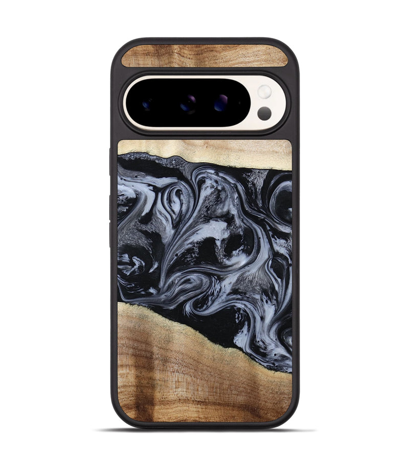 Pixel 9 Wood Phone Case - Sheree (Black & White, 794940)