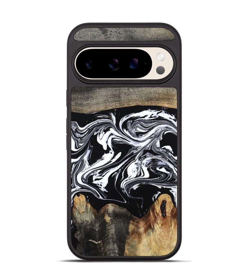 Pixel 10 Wood Phone Case - Viva (Black & White, 794946)