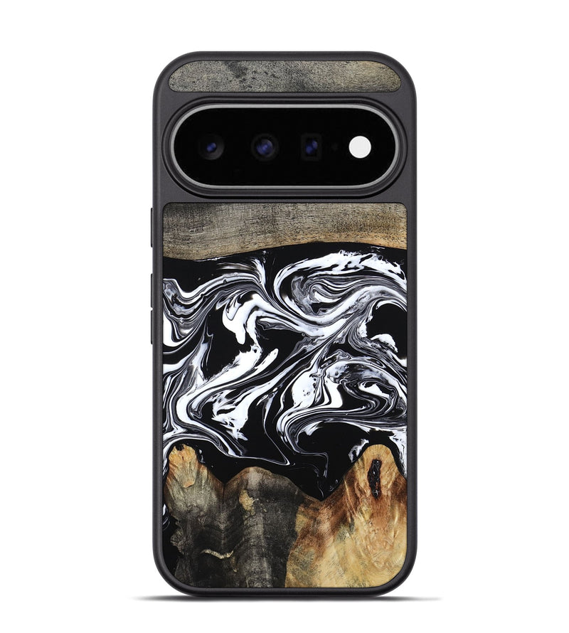 Pixel 11 Pro Wood Phone Case - Viva (Black & White, 794946)