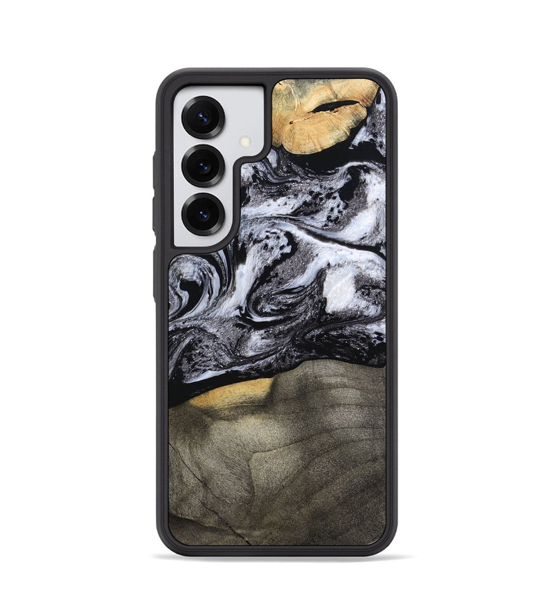 Galaxy S25 Wood Phone Case - Yaritza (Black & White, 794949)