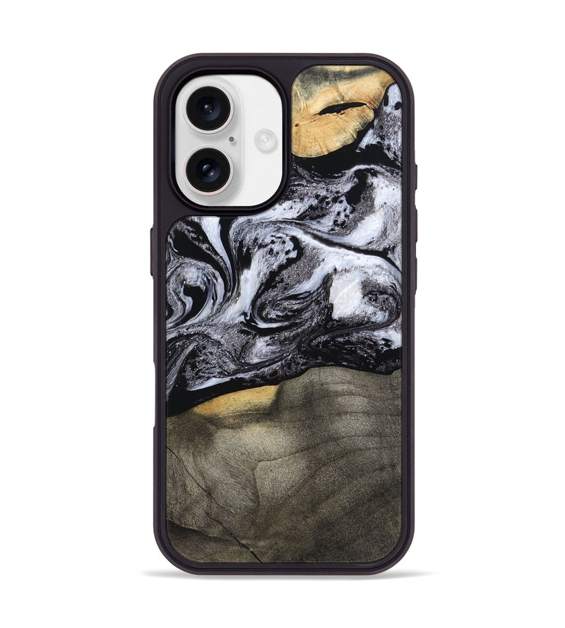iPhone 17 Wood Phone Case - Yaritza (Black & White, 794949)