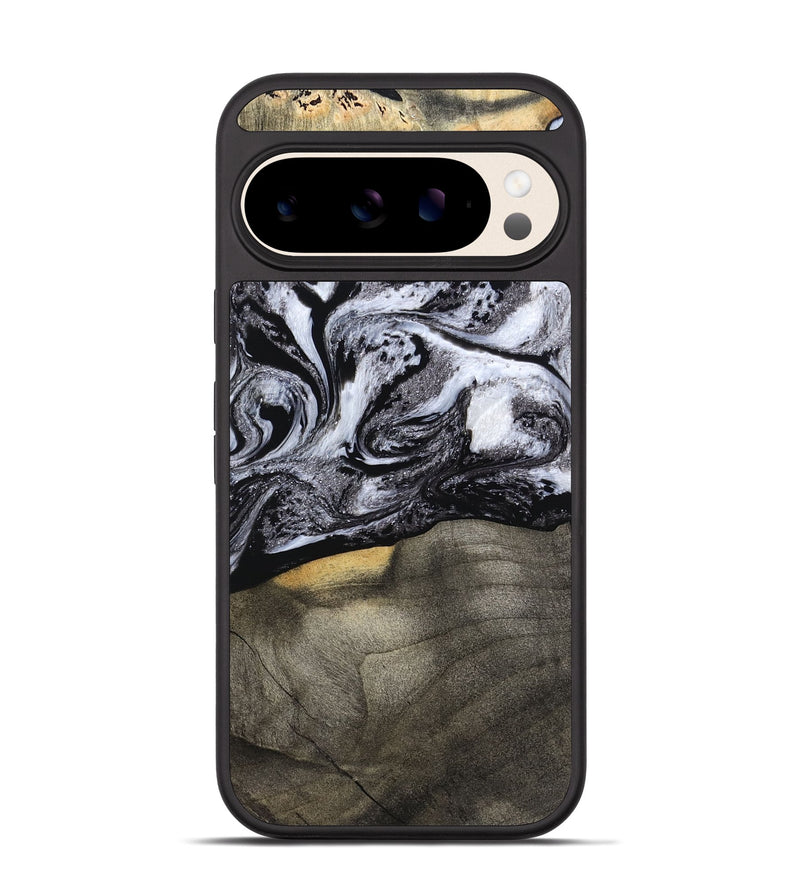 Pixel 10 Pro Wood Phone Case - Yaritza (Black & White, 794949)