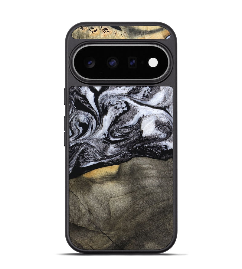 Pixel 11 Pro Wood Phone Case - Yaritza (Black & White, 794949)